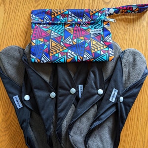 5 pack reusable sanitary pads