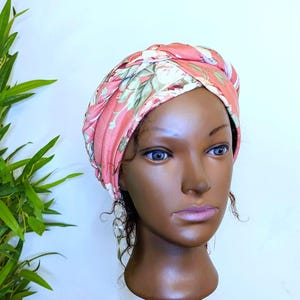 SATIN lined stretch Braided pre tied turban.