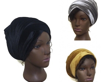 SATIN lined tube self tie Head wrap.