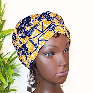 SATIN lined Stretch Braided pre tied turban.
