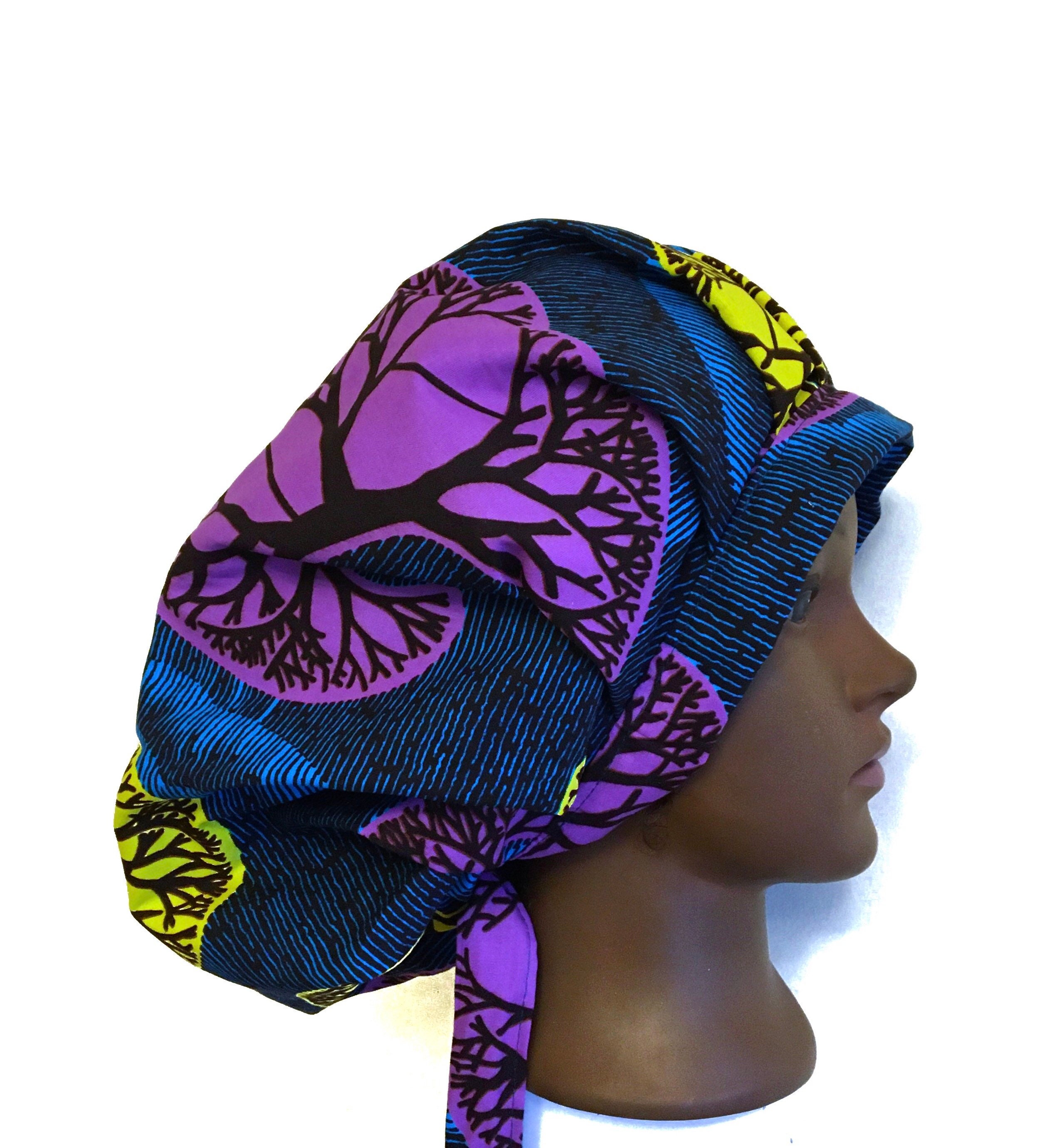 Scrub Hat Tie Cotton Surgical Hat 