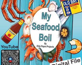 PaperVerse Cook in a Book- My Seafood Boil