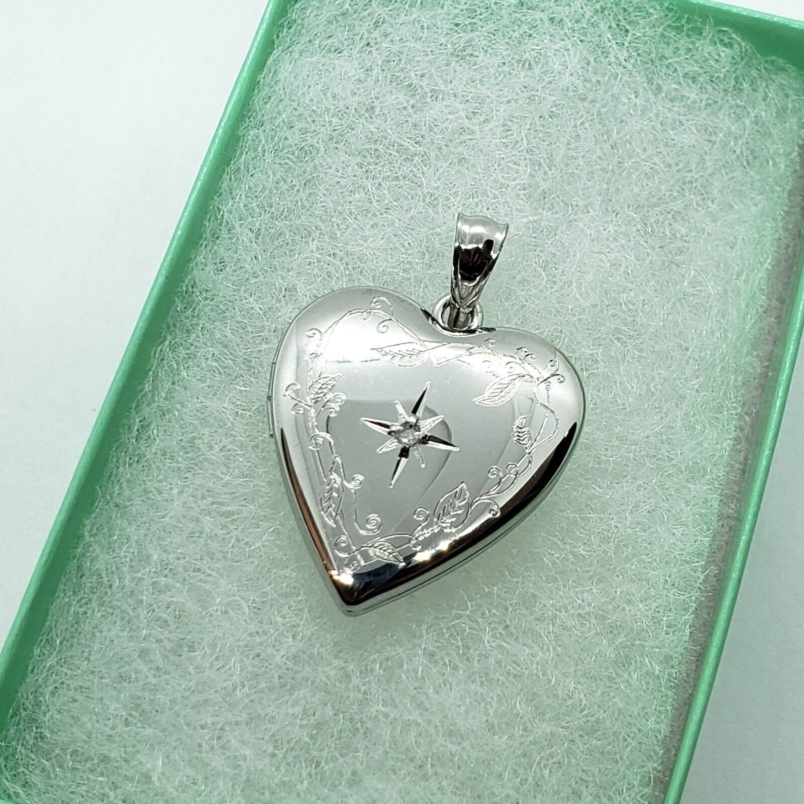 Diamond picture 2024 locket necklace