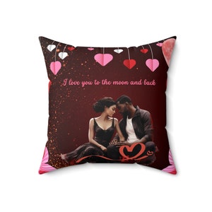 To the Moon and Back Throw Pillow