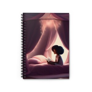 Aventuras en un paraíso rosa: niña perdida en la lectura, cuaderno