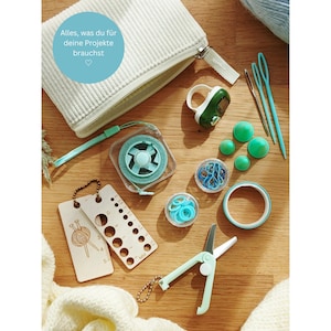 Haak- en breiaccessoireset | Steekmarkeerders, meetlint + toerenteller | Projectpakket om mee naar huis te nemen | Cadeau voor brei- en haakliefhebbers