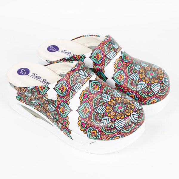 Mandala Pattern Air Max Clogs With- Slippers- Mules