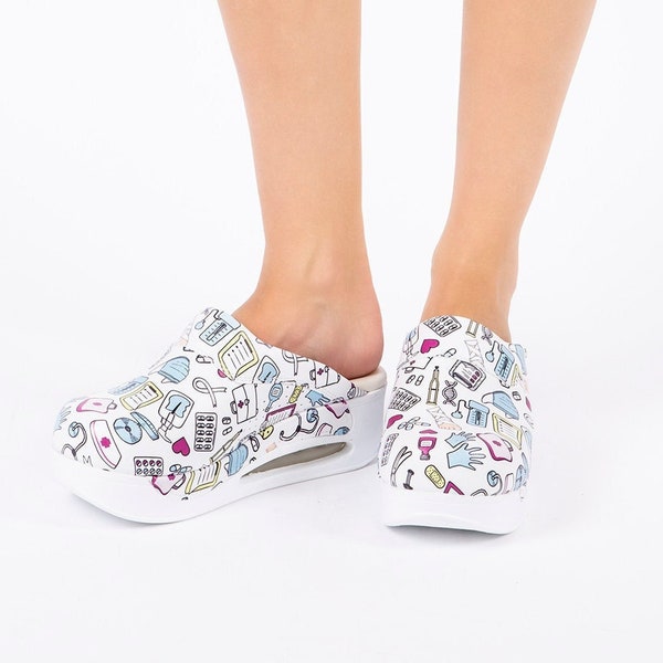 Medical Themed Women's Air Max Clogs-Slippers-Mules