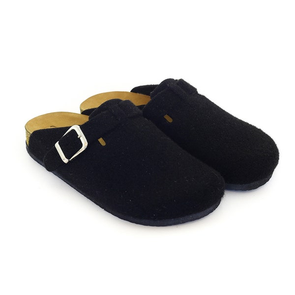 Felt Women's Black Clogs & Comfy Clogs