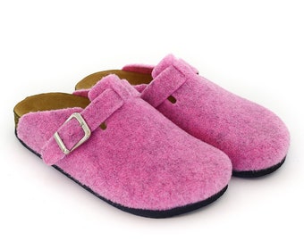 Felt Women's Pink Clogs & Comfy Clogs