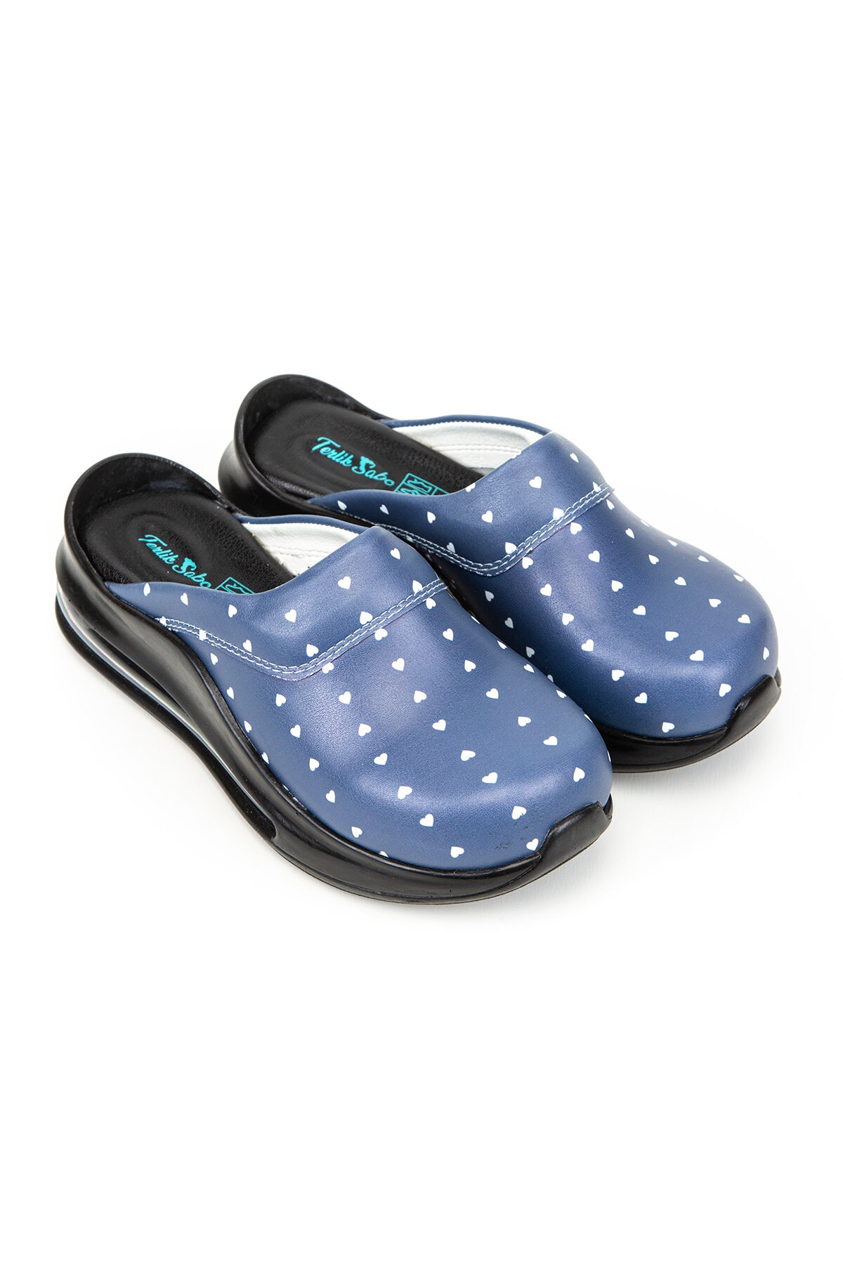 blue nursing clogs