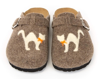 Cat Pattern Handmade Women's Comfy Clogs Clogs
