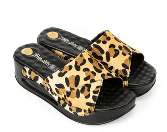 cute leopard print sandals