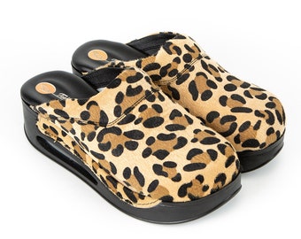 Leopard Women's Air Max Clogs-Slippers-Mules