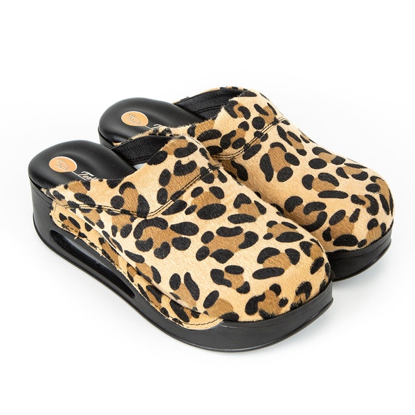 Leopard Women's Air Max Clogs-Slippers-Mules