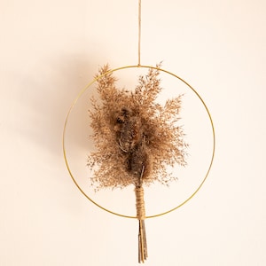 Dried flower wreath boho midium