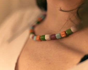 Play Colours, Handcrafted jewellery, Handmade necklace, Womens jewelry, Unique style, Colourful fashion, Girls style, Modern accessories