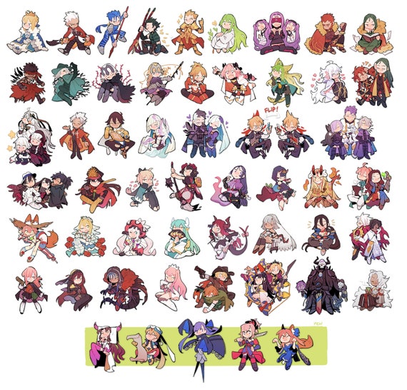 Fate Grand Order Charms Keychains Etsy