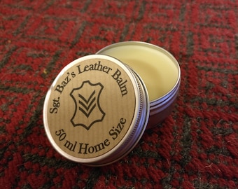 Home Made 100% Natural Leather Balm with Beeswax and Organic Fair trade Cocoa Butter