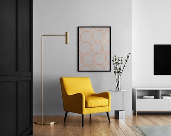ORANGE JUICE Digital Printable Abstract Home Decor Contemporary Minimal Wall Art Downloadable Printable
