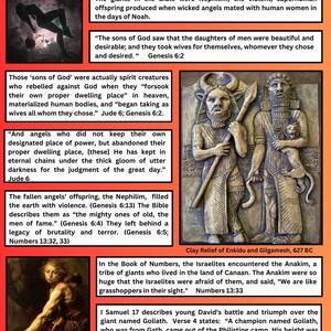 Printable Bible Study Aid with Illustrations / “Giants in the Bible” / Digital Download