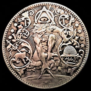 HOBO Coin/ Fantasy Art/ Collectable Hobo Dollar/Challenge Coin "Creation"