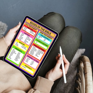 Books of the Bible Printable Chart: Bible Study (digital Download) - Etsy