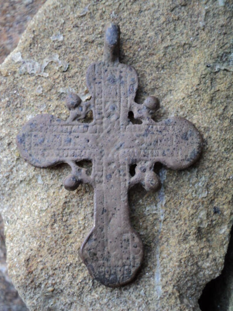 Great cross bronze artifact Christianity Jesus native Etsy