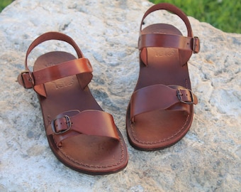 Dark brown jesus sandals Outlet