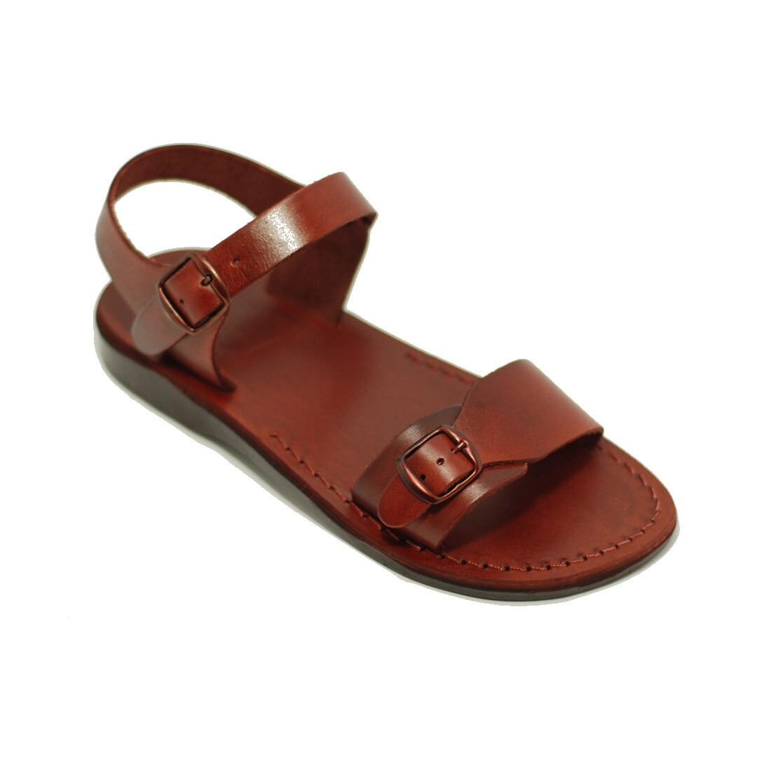 leather jesus sandals