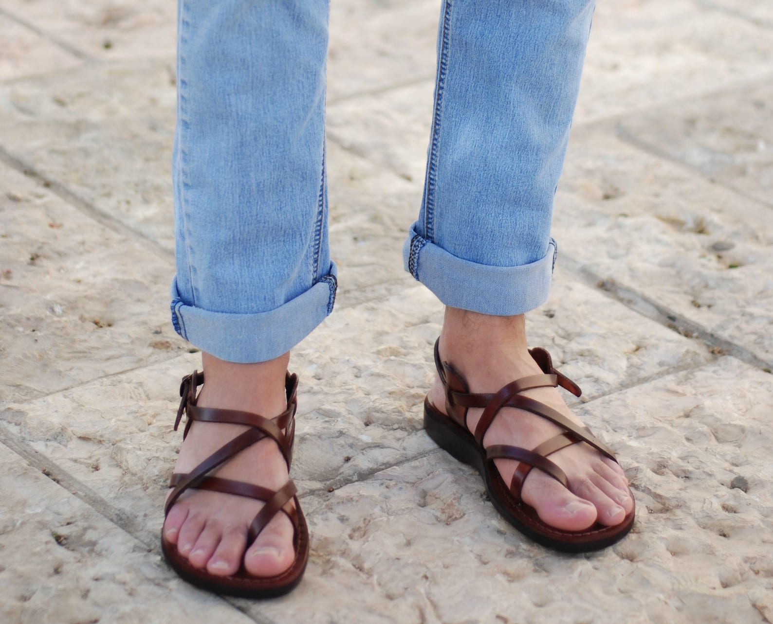 Writing on Stone Enemy Retreat Men's Slide Sandals