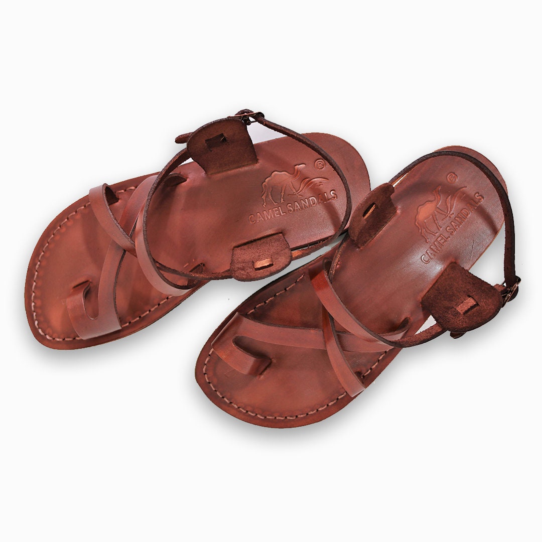 Brown Leather Sandals Jesus Sandals 