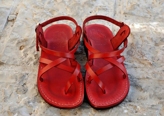 Red jesus sandals Clearance