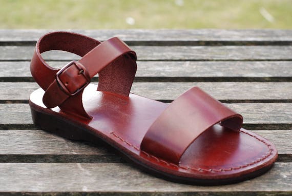Summer Outfits Leather Sandals Jesus Sandals Flat Open Toe - Etsy