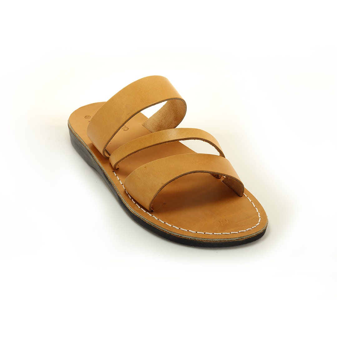 Tan Leather Sandals  For Men  Model  9