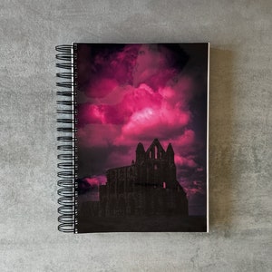 2026 Artisan Diary – A5/A4 Day-a-Page Planner | Whitby Gothic-Inspired Cover | Customisable | Handmade Desk Companion