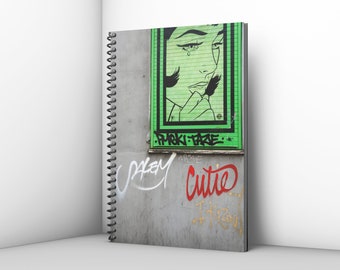 Artists Sketch Pad with Teal Industrial Style Cover 100gsm Cartridge Paper