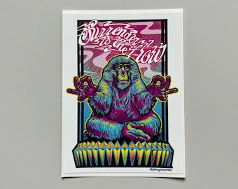 Hampton Big Baboon Vinyl Sticker