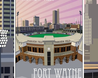 Fort Wayne - Parkview Field 18"x24" print