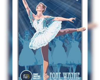 Fort Wayne - Ballet 18"x24" print