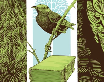 Mockingbird art print