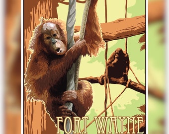 Fort Wayne - Children’s zoo 18"x24" print