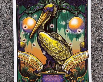 Daniel Donato’s Cosmic Nola artist prints, regular edtion of 20. 4-30-26 Civic Theatre, New Orleans, Louisiana.