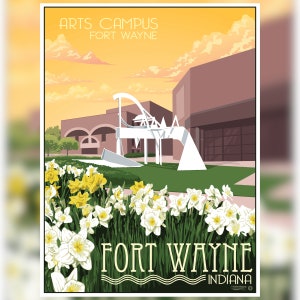 Fort Wayne - Arts Campus 18&quot;x24&quot; print