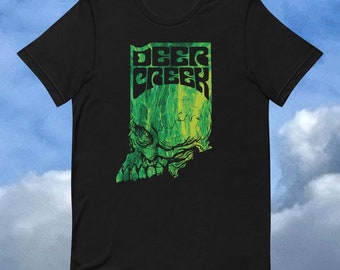 Deer Creek Green Drip Unisex T-shirt