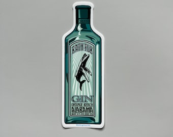 Orange Beach Bathtub Gin Vinyl Sticker