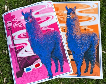 Pink or Orange Stoned Llama