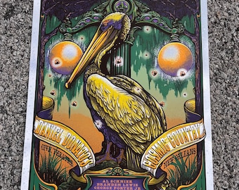 Daniel Donato’s Cosmic Nola artist prints, 7 Layer on Galaxy Foil, limited edition of 25. 4-30-26 Civic Theatre, New Orleans, Louisiana.