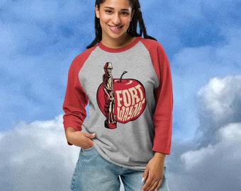 Fort Wayne Johnny Appleseed Womens 3/4 sleeve raglan shirt