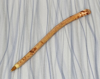 Pen Made From a Beaver-Chewed Stick